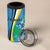 Custom Saint Lucia Football 4 in 1 Can Cooler Tumbler Sporty Pattern