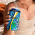 Custom Saint Lucia Football 4 in 1 Can Cooler Tumbler Sporty Pattern