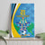 Custom Saint Lucia Football Canvas Wall Art Sporty Pattern