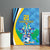 Custom Saint Lucia Football Canvas Wall Art Sporty Pattern