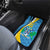 Custom Saint Lucia Football Car Mats Sporty Pattern