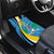 Custom Saint Lucia Football Car Mats Sporty Pattern