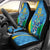 Custom Saint Lucia Football Car Seat Cover Sporty Pattern