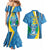 Custom Saint Lucia Football Couples Matching Mermaid Dress and Hawaiian Shirt Sporty Pattern