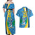 Custom Saint Lucia Football Couples Matching Off Shoulder Maxi Dress and Hawaiian Shirt Sporty Pattern