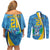 Custom Saint Lucia Football Couples Matching Off Shoulder Short Dress and Long Sleeve Button Shirt Sporty Pattern