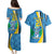 Custom Saint Lucia Football Couples Matching Puletasi and Hawaiian Shirt Sporty Pattern