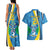 Custom Saint Lucia Football Couples Matching Tank Maxi Dress and Hawaiian Shirt Sporty Pattern