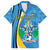 Custom Saint Lucia Football Family Matching Long Sleeve Bodycon Dress and Hawaiian Shirt Sporty Pattern