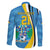 Custom Saint Lucia Football Family Matching Long Sleeve Bodycon Dress and Hawaiian Shirt Sporty Pattern