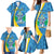 Custom Saint Lucia Football Family Matching Mermaid Dress and Hawaiian Shirt Sporty Pattern