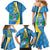 Custom Saint Lucia Football Family Matching Mermaid Dress and Hawaiian Shirt Sporty Pattern