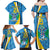 Custom Saint Lucia Football Family Matching Off Shoulder Maxi Dress and Hawaiian Shirt Sporty Pattern