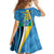 Custom Saint Lucia Football Family Matching Off Shoulder Short Dress and Hawaiian Shirt Sporty Pattern