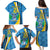 Custom Saint Lucia Football Family Matching Puletasi and Hawaiian Shirt Sporty Pattern