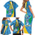 Custom Saint Lucia Football Family Matching Short Sleeve Bodycon Dress and Hawaiian Shirt Sporty Pattern