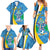 Custom Saint Lucia Football Family Matching Summer Maxi Dress and Hawaiian Shirt Sporty Pattern