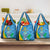 Custom Saint Lucia Football Grocery Bag Sporty Pattern