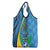 Custom Saint Lucia Football Grocery Bag Sporty Pattern