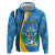 Custom Saint Lucia Football Hoodie Sporty Pattern