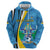 Custom Saint Lucia Football Hoodie Sporty Pattern