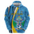 Custom Saint Lucia Football Hoodie Sporty Pattern