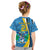 Custom Saint Lucia Football Kid T Shirt Sporty Pattern