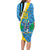 Custom Saint Lucia Football Long Sleeve Bodycon Dress Sporty Pattern