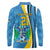 Custom Saint Lucia Football Long Sleeve Polo Shirt Sporty Pattern