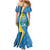 Custom Saint Lucia Football Mermaid Dress Sporty Pattern