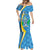 Custom Saint Lucia Football Mermaid Dress Sporty Pattern