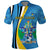 Custom Saint Lucia Football Polo Shirt Sporty Pattern