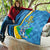 Custom Saint Lucia Football Quilt Sporty Pattern