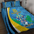 Custom Saint Lucia Football Quilt Bed Set Sporty Pattern