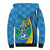 Custom Saint Lucia Football Sherpa Hoodie Sporty Pattern