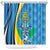 Custom Saint Lucia Football Shower Curtain Sporty Pattern