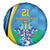 Custom Saint Lucia Football Spare Tire Cover Sporty Pattern