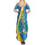 Custom Saint Lucia Football Summer Maxi Dress Sporty Pattern