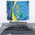 Custom Saint Lucia Football Tapestry Sporty Pattern