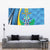 Custom Saint Lucia Football Tapestry Sporty Pattern