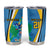 Custom Saint Lucia Football Tumbler Cup Sporty Pattern