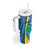 Custom Saint Lucia Football Tumbler With Handle Sporty Pattern