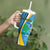 Custom Saint Lucia Football Tumbler With Handle Sporty Pattern