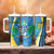 Custom Saint Lucia Football Tumbler With Handle Sporty Pattern