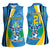 Custom Saint Lucia Football Women Sleeveless Polo Shirt Sporty Pattern