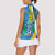 Custom Saint Lucia Football Women Sleeveless Polo Shirt Sporty Pattern