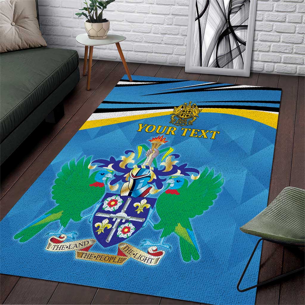 Personalized Saint Lucia Independence Day Area Rug Since 1979