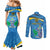 Personalized Saint Lucia Independence Day Couples Matching Mermaid Dress and Long Sleeve Button Shirt Since 1979