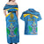 Personalized Saint Lucia Independence Day Couples Matching Off Shoulder Maxi Dress and Hawaiian Shirt Since 1979