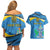 Personalized Saint Lucia Independence Day Couples Matching Off Shoulder Short Dress and Hawaiian Shirt Since 1979